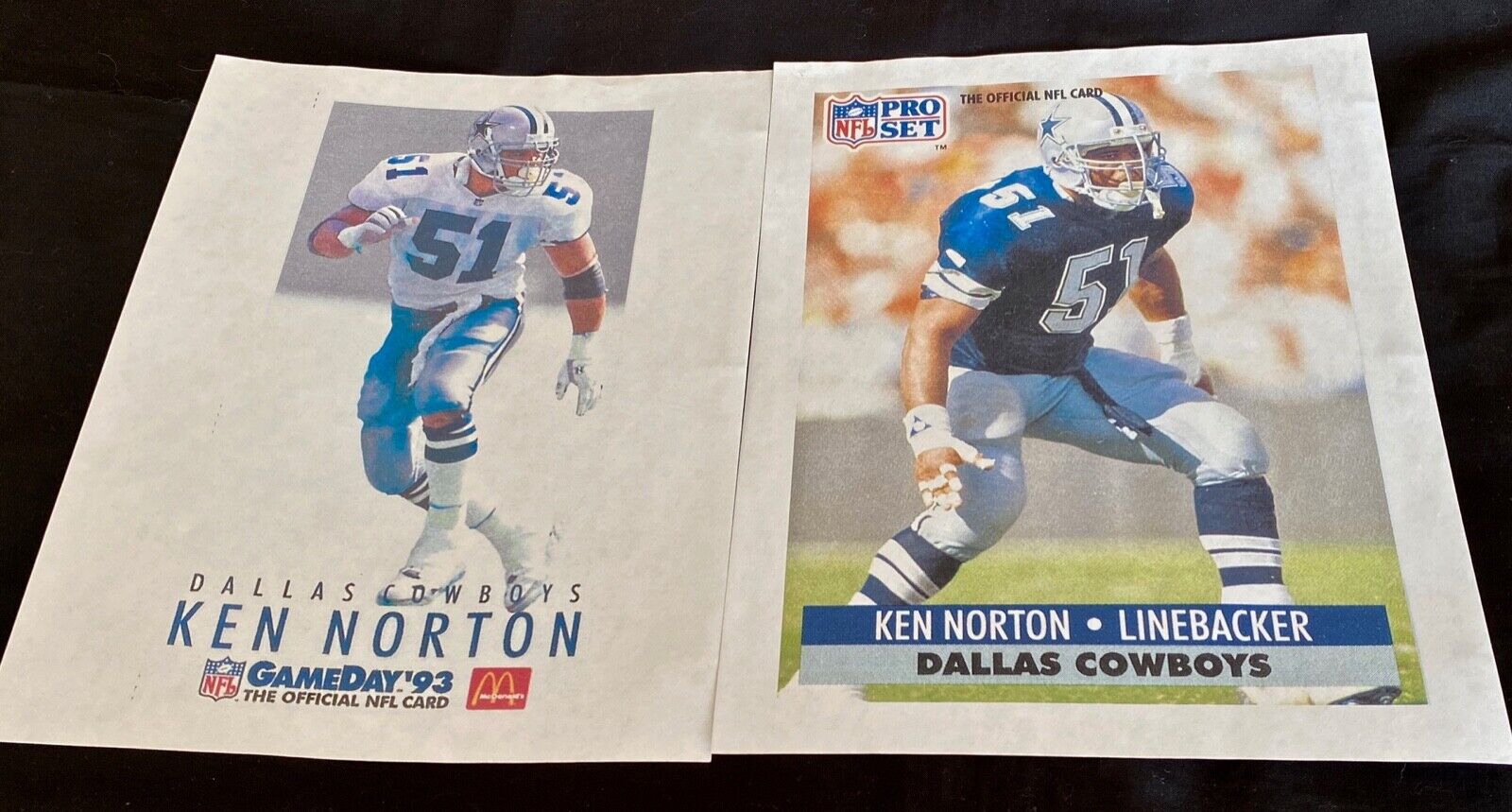 KEN NORTON (boxing) + KEN NORTON JR. (NFL) ACTION PHOTO COPIES ( Lot of 4) NFL pro set - фотография #7
