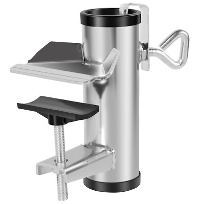 Patio Umbrella Holder Stainless Steel Parasol Clamp Balcony Railing Stand Clip 〉 Unbranded - фотография #10