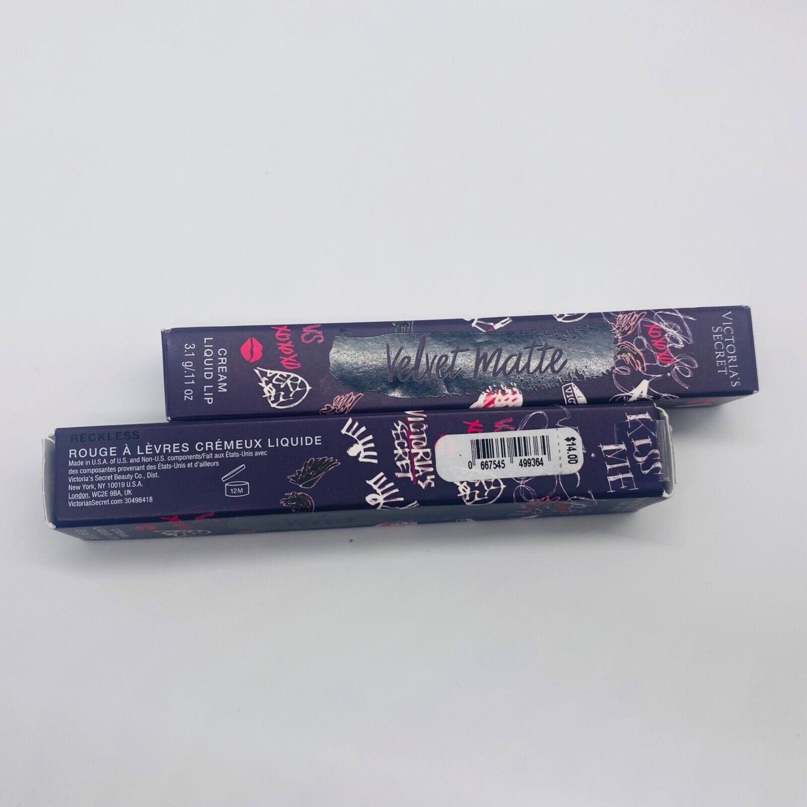 2-Pack Victoria's Secret Velvet Matte RECKLESS Cream Liquid Lip 3.1 g/0.11 oz VICTORIA'S SECRET lip stain - фотография #3