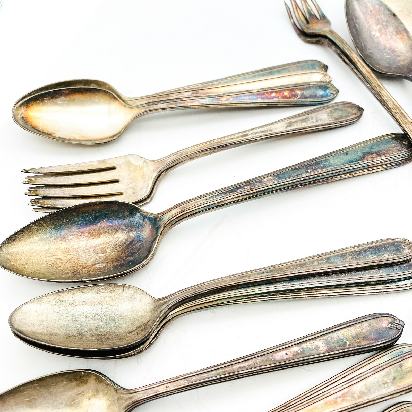 Vintage Prestige Plate Flatware Set Including Spoons / Forks - Collectible Set Prestige Plate - фотография #7