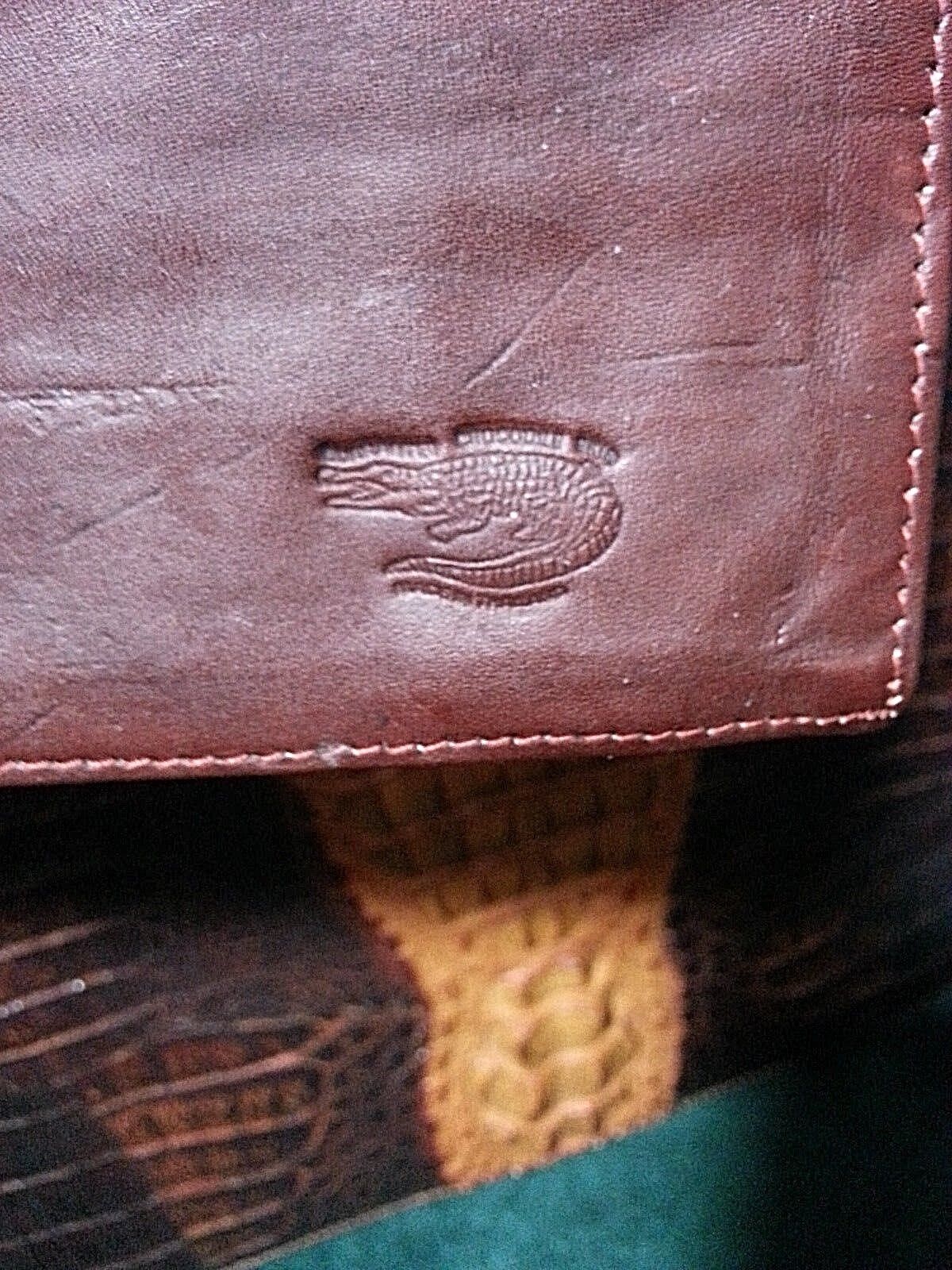 Vintage Genuine Crocodile Convertible Handbag & Wallet Unbranded - фотография #5