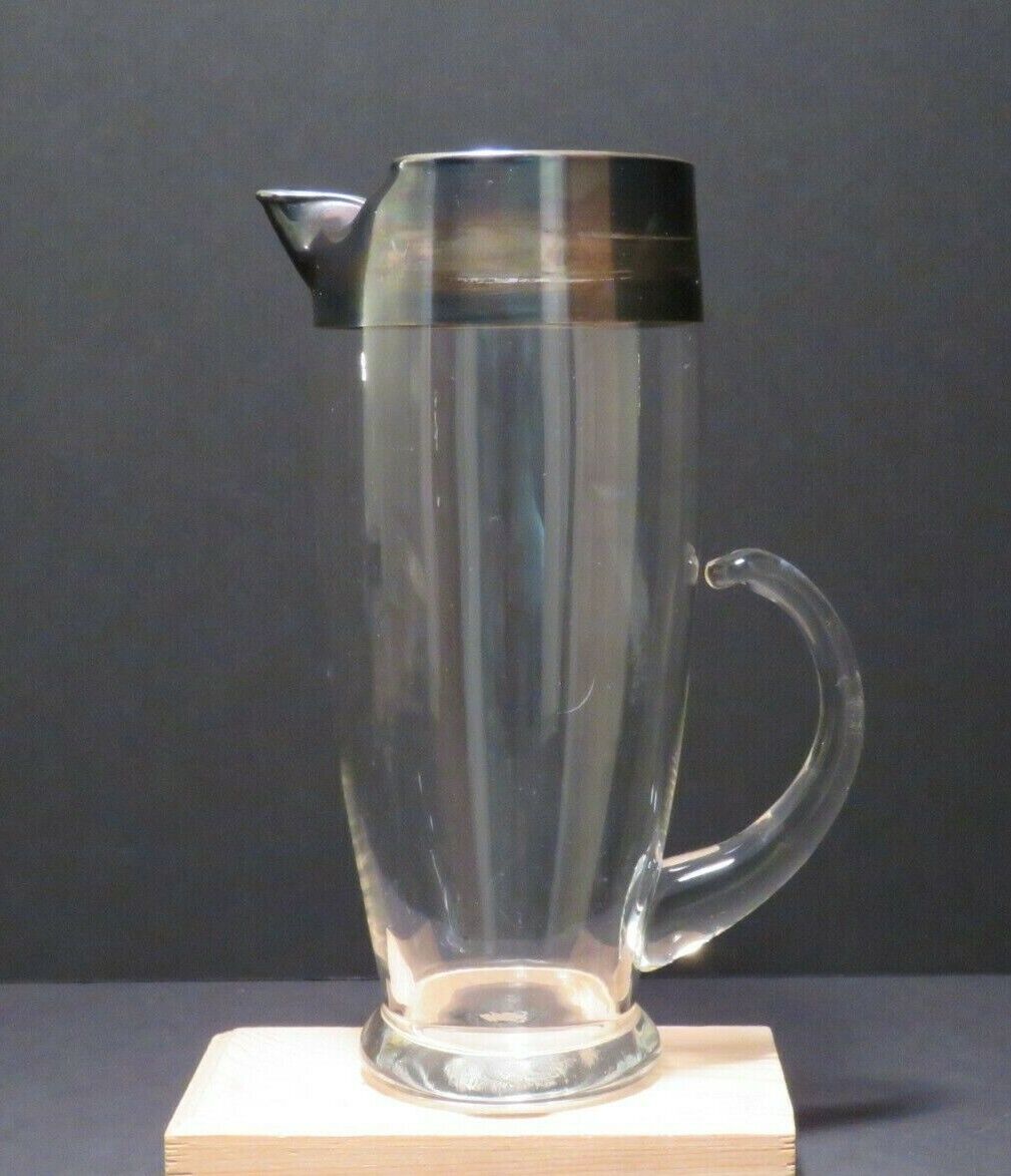 Dorothy Thorpe Glassware Mid Century Modern 9" Pitcher Barware Без бренда - фотография #2