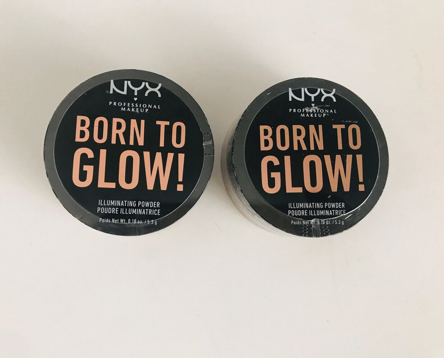NYX Born to Glow Illuminating Powder .18 oz BTGIP02 Ultra Light Beam New NYX