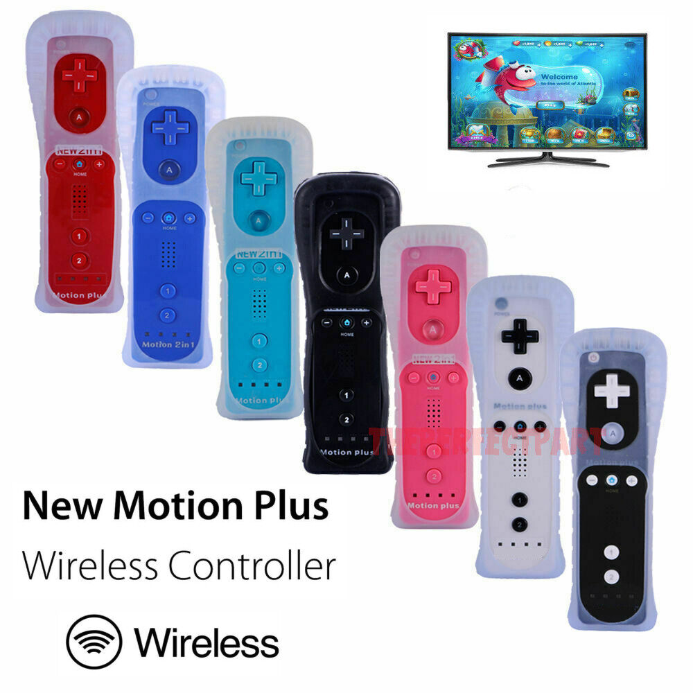Built in Motion Plus Remote Controller For Nintendo Wii & Wii U Wiimote Gel Case ThePerfectPart Motion Plus