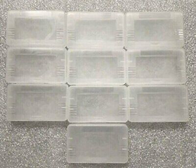 10 GBA Cases Clear Plastic Cartridge Nintendo Game Boy Advance games dust covers Generic Does Not Apply