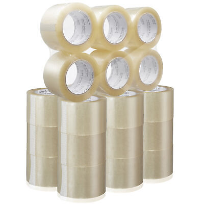 24 Rolls 3" Extra-Wide Clear Shipping Packing Moving Tape 110 yds/330' ea - 2mil Sure-Max Does Not Apply - фотография #2