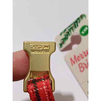 XXS new PetSmart dog puppy festive collar red gingham glitter bow Petsmart - фотография #4