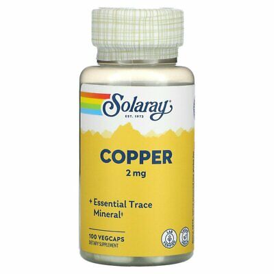 Solaray, (3 Pack) Copper, 2 mg, 100 VegCaps SOLARAY SOR45931-3 - фотография #2