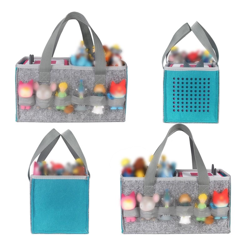 Travel Felt Bag Large Capacity Grey Storage Bag For Tonies Box Starter Set US Unbranded Does Not Apply - фотография #3