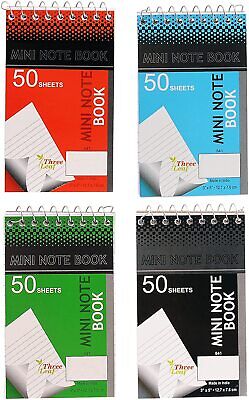 Personal Mini Notebooks 3" x 5" College Ruled 50 Pages per Notepad - Pack of 8 Northland Wholesale 3Leaf-841-2pk - фотография #2
