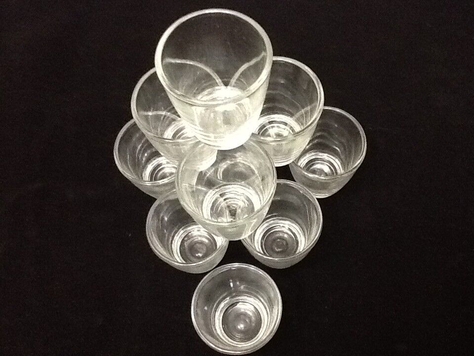 24 Shot Glasses Glass 1 oz Barware Shots Whiskey Tequila Firewater 2 Dozen  Lot Unbranded - фотография #3