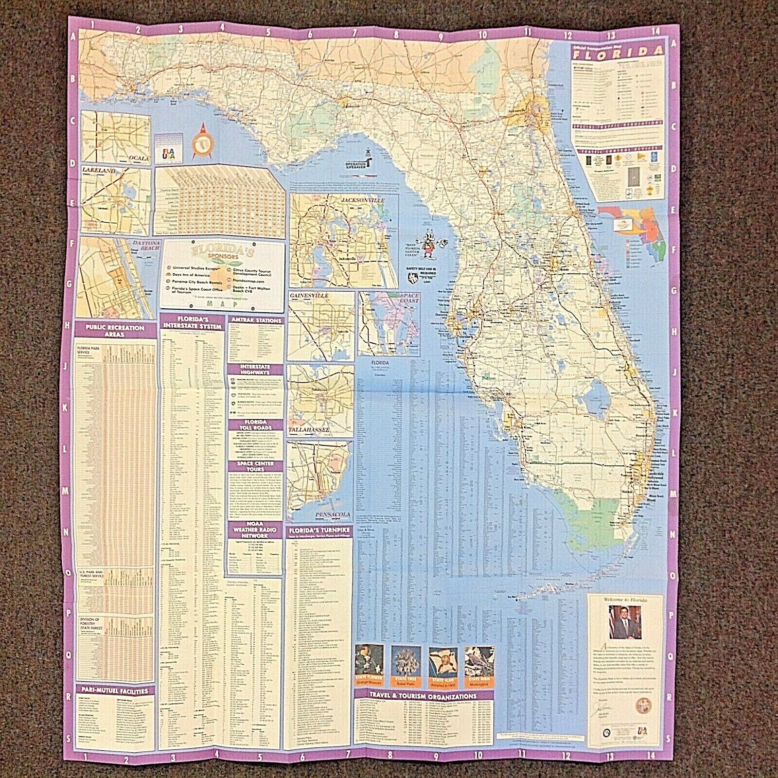 Vintage Lot of 4 Millennial Maps Florida 2000-2003 Universal Studios Orlando FL Без бренда - фотография #3