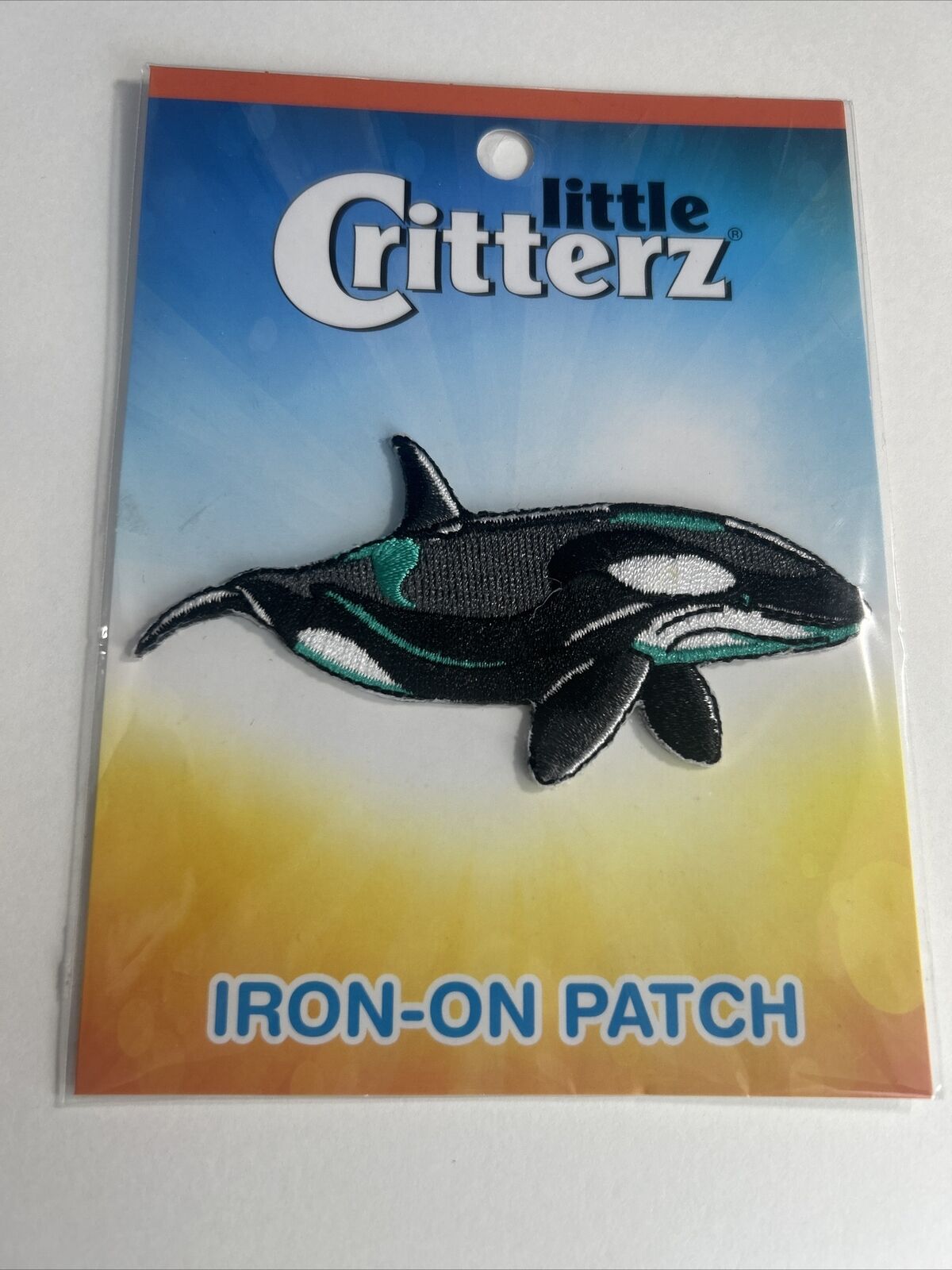 Orca Whale 3" Little Critterz Iron-on Patch  Craft Sewing Embelishment DIY NEW! Без бренда