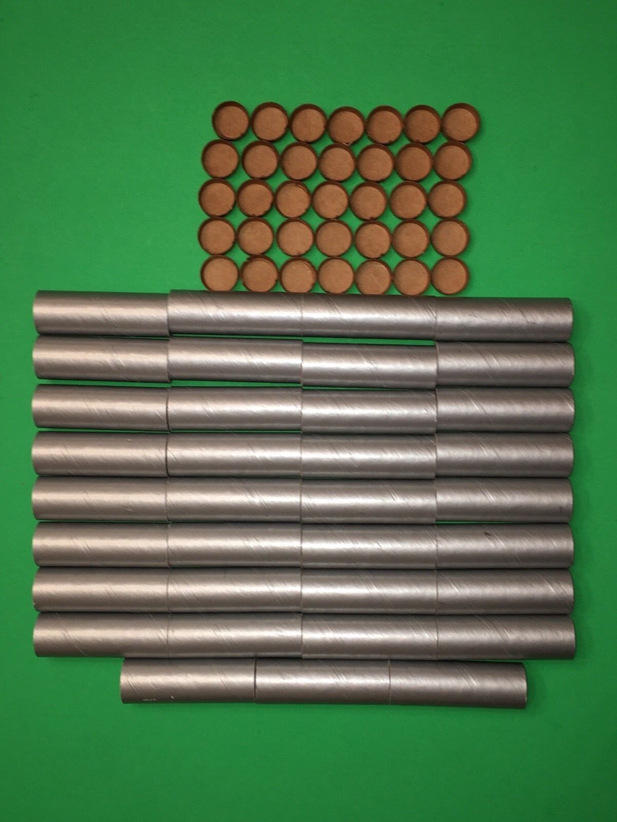 35 NEW Spiral 3 1/2"x1"x1/8" Fireworks Silver PYRO Cardboard Tubes W/End Plugs ! Unbranded Does Not Apply - фотография #2