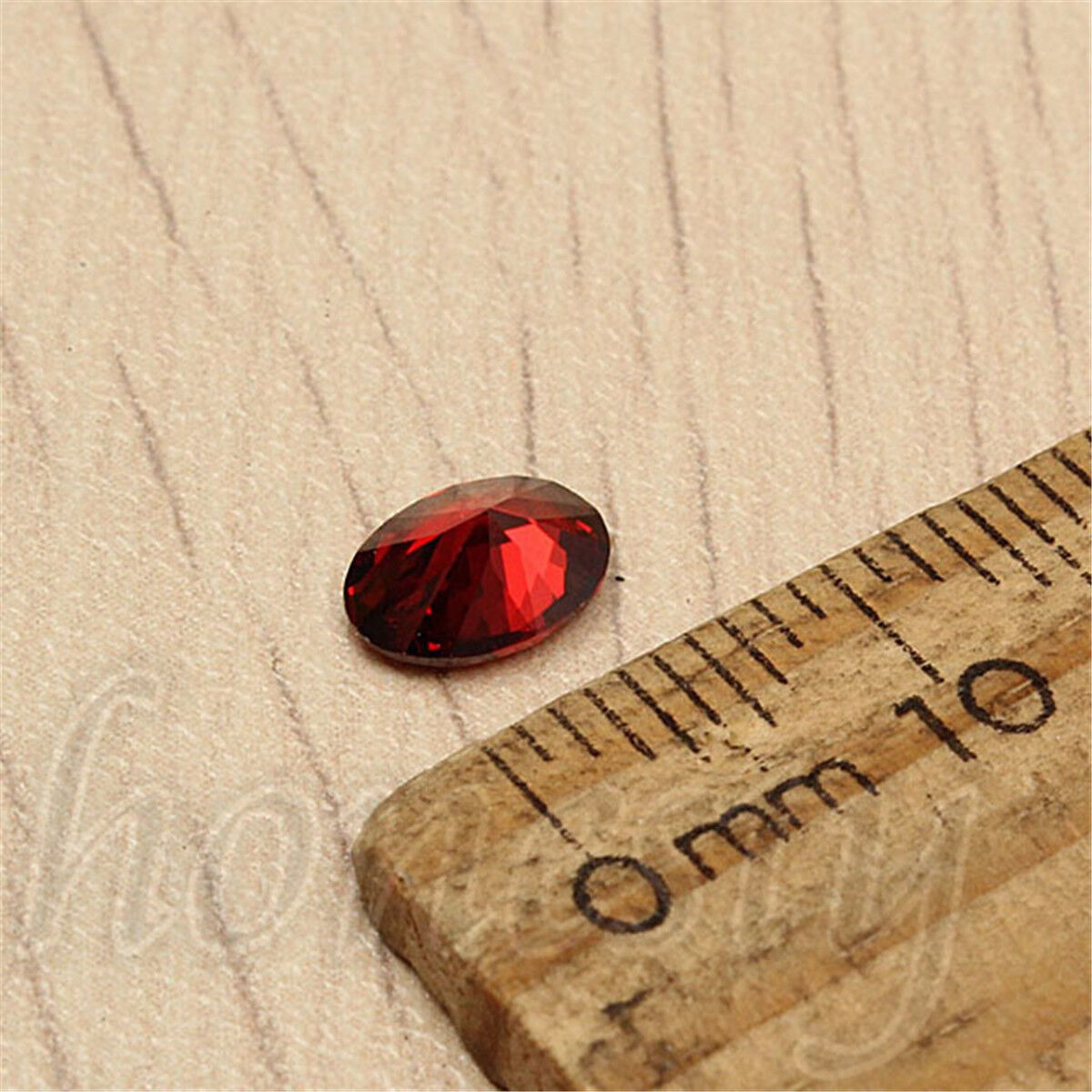 7x5mm Artificial Oval Shape Cut Red Ruby Mozambique Loose Gemstone Stone Unbranded - фотография #4