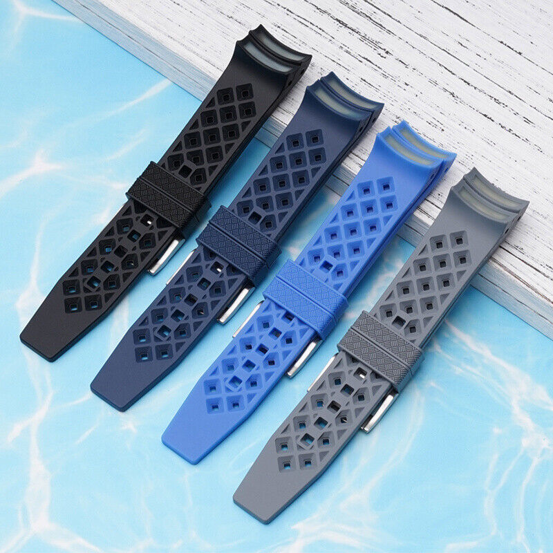 22MM Watch Strap Liquid Silicone For Blancpain & Swatch Fifty Fathoms With Tools Unbranded - фотография #13