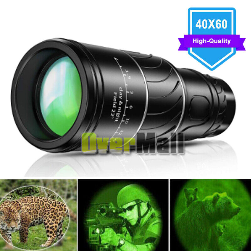 2xMonocular Monocular 40X60 Clear Night Vision Zoom Lens Telescope Portable+Case Unbranded/Generic Does not apply - фотография #2