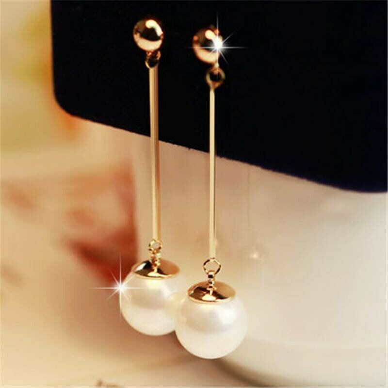 Long Tassel Pearl Earrings Stud Dangle Drop Charm Wedding Women Jewelry Gift New Rinhoo Does not apply - фотография #4