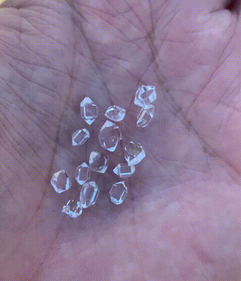 24 pcs Herkimer diamond crystals , 5 to 7 mm Без бренда - фотография #8