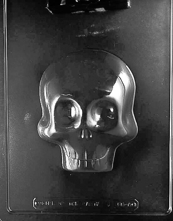 LARGE 3D SKULL MOLD chocolate candy plaster day of the dead sugar skulls Life of the Party