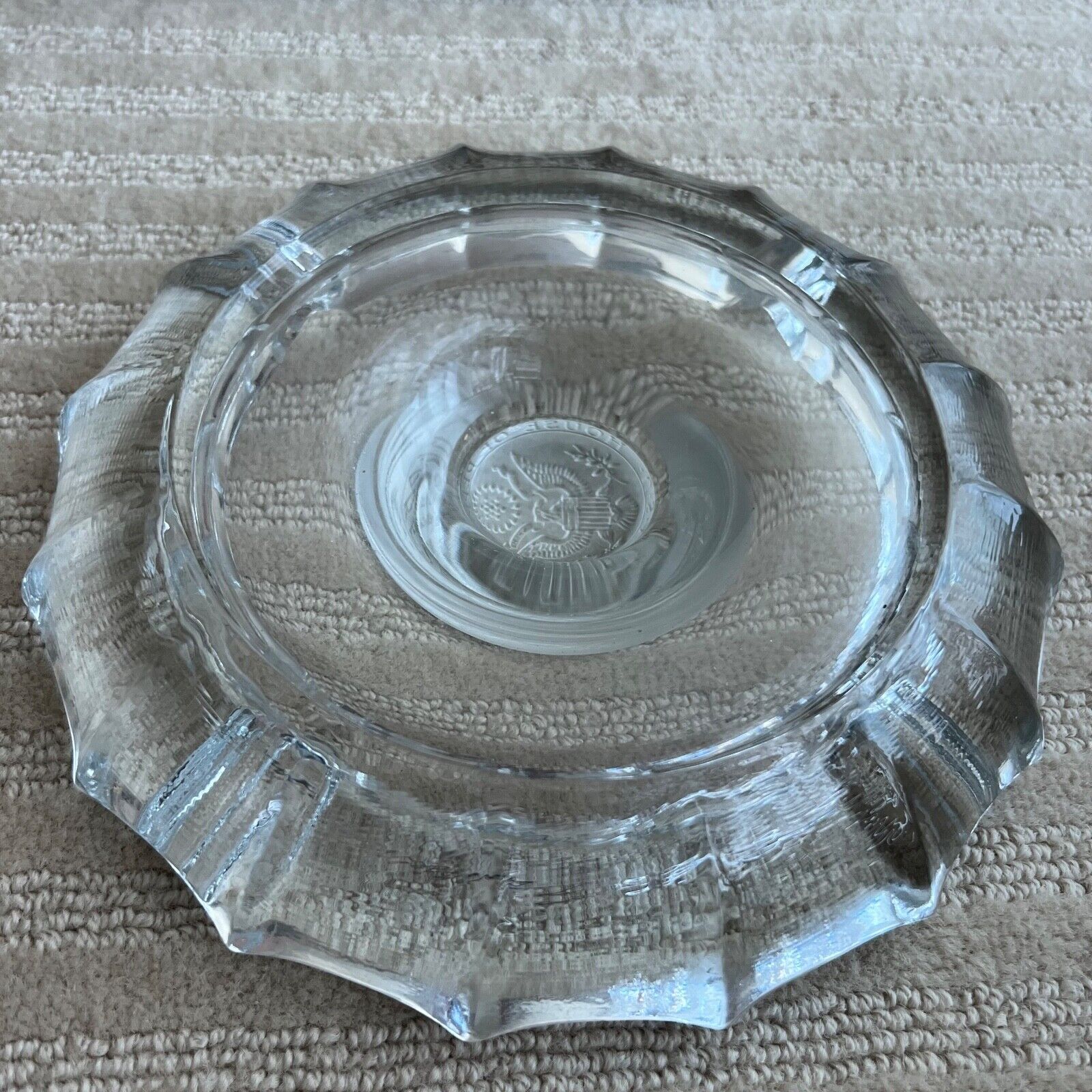 House of Representatives Official USA glass ashtray, 7.5" round, vintage Без бренда - фотография #5
