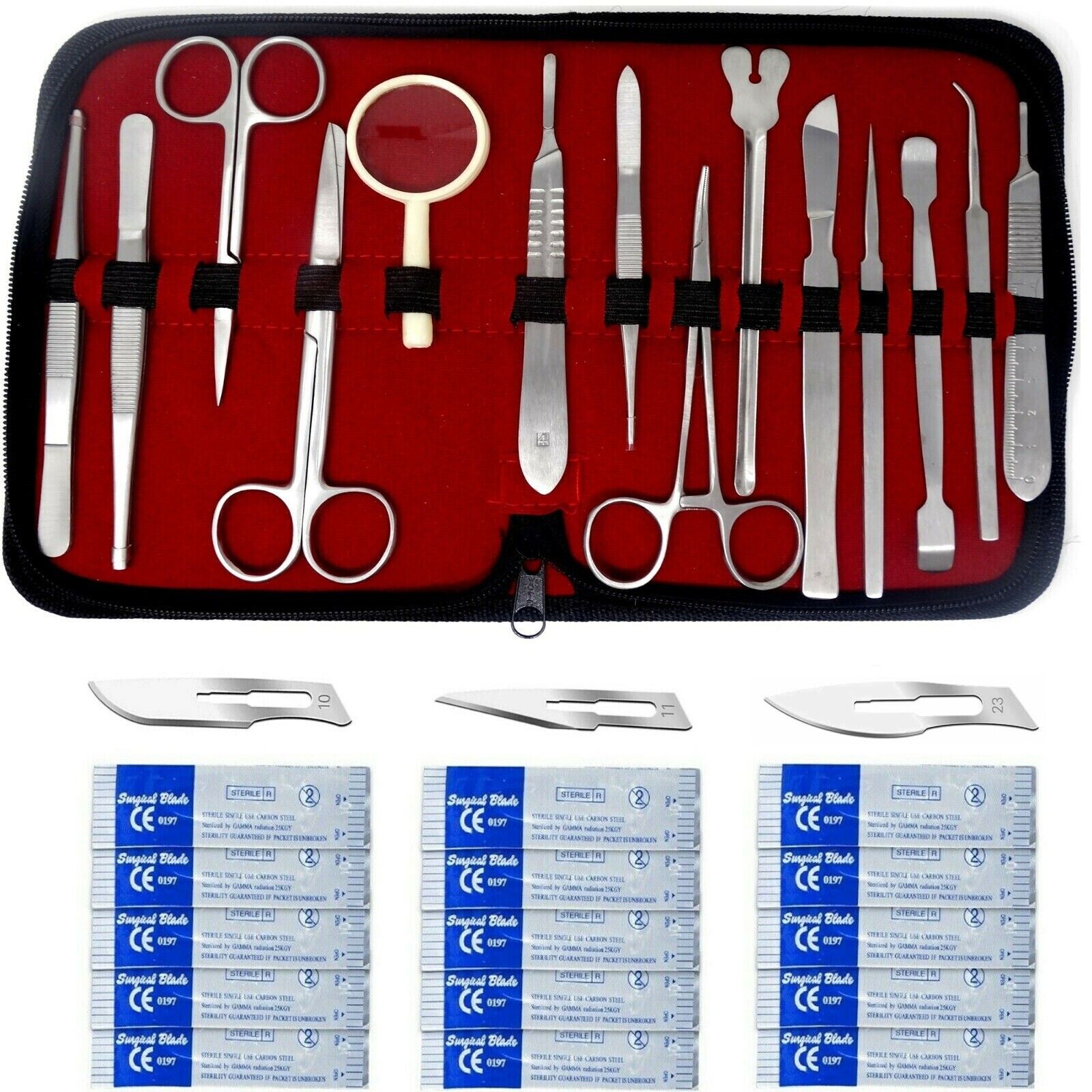 44 Pcs Science Students & Teacher Dissection Kit Advanced Dissection Instruments HTI Does Not Apply