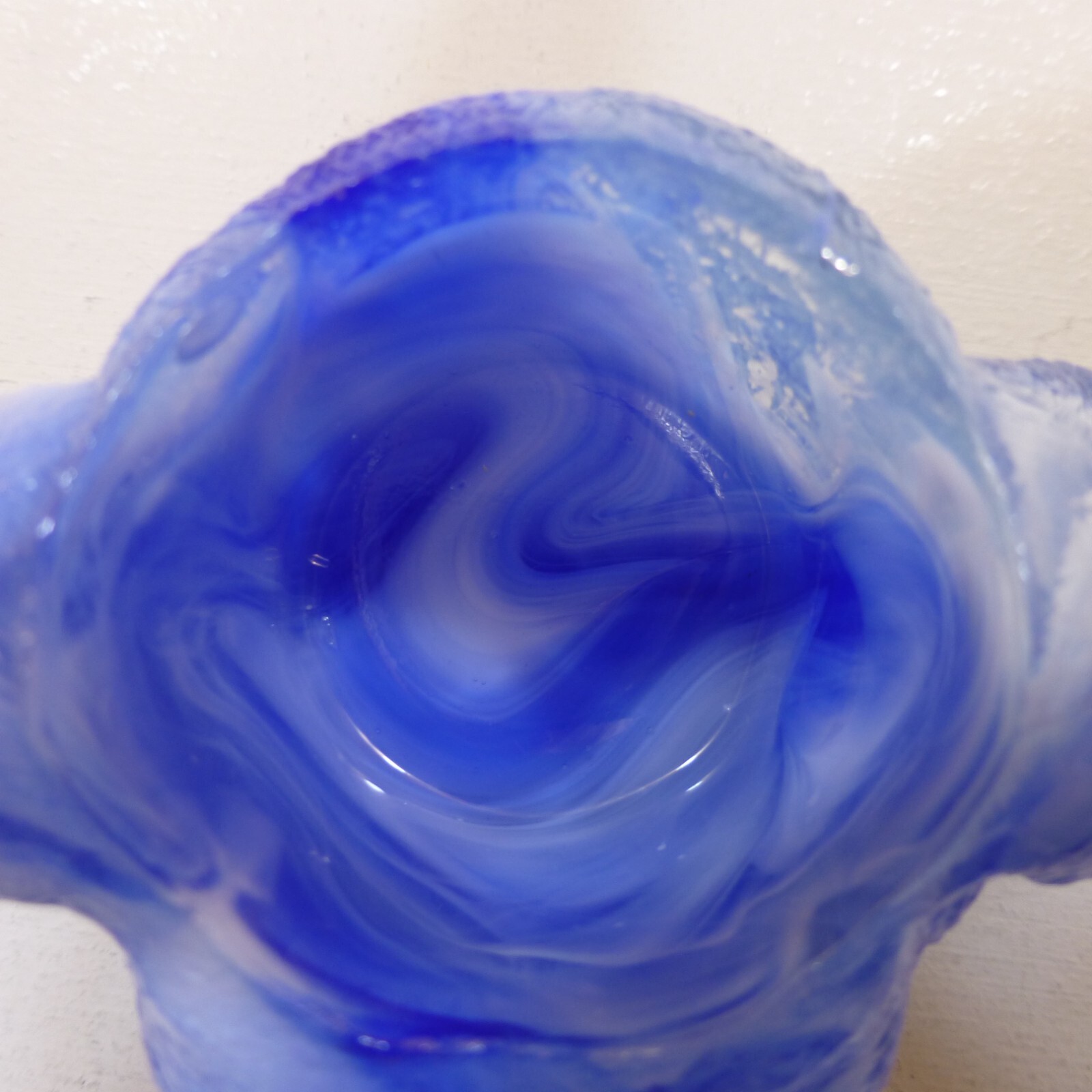 Joe St Clair COBALT BLUE WHITE SLAG Glass DOG HEAD TOOTHPICK MATCH HOLDER Summit Без бренда - фотография #12