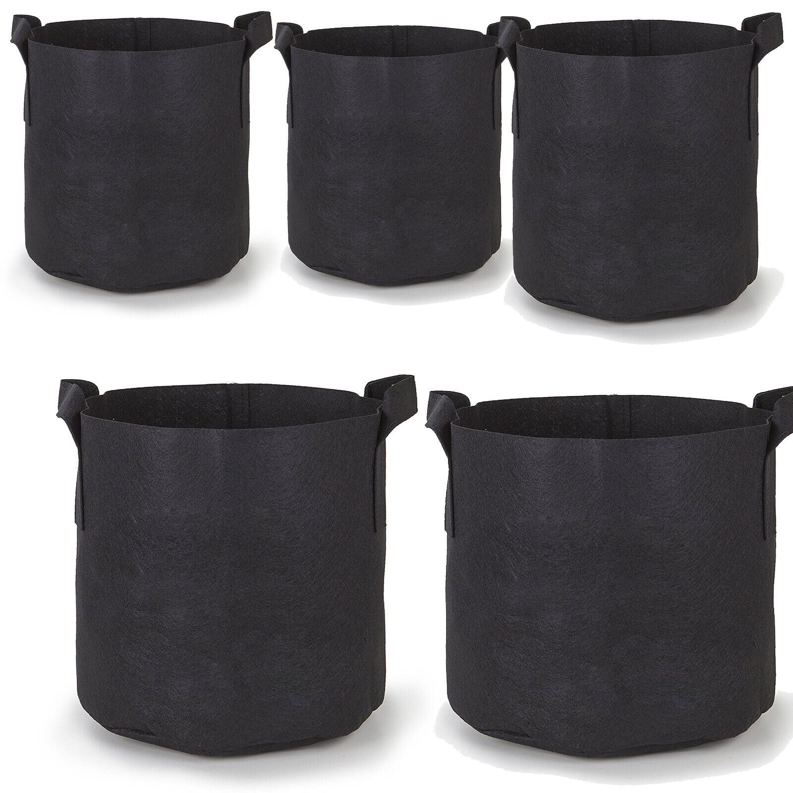 Lot 100 x 7 Gallon Grow Bags Aeration Fabric Pot Planter Root Growing Soil pots Generic Does Not Apply