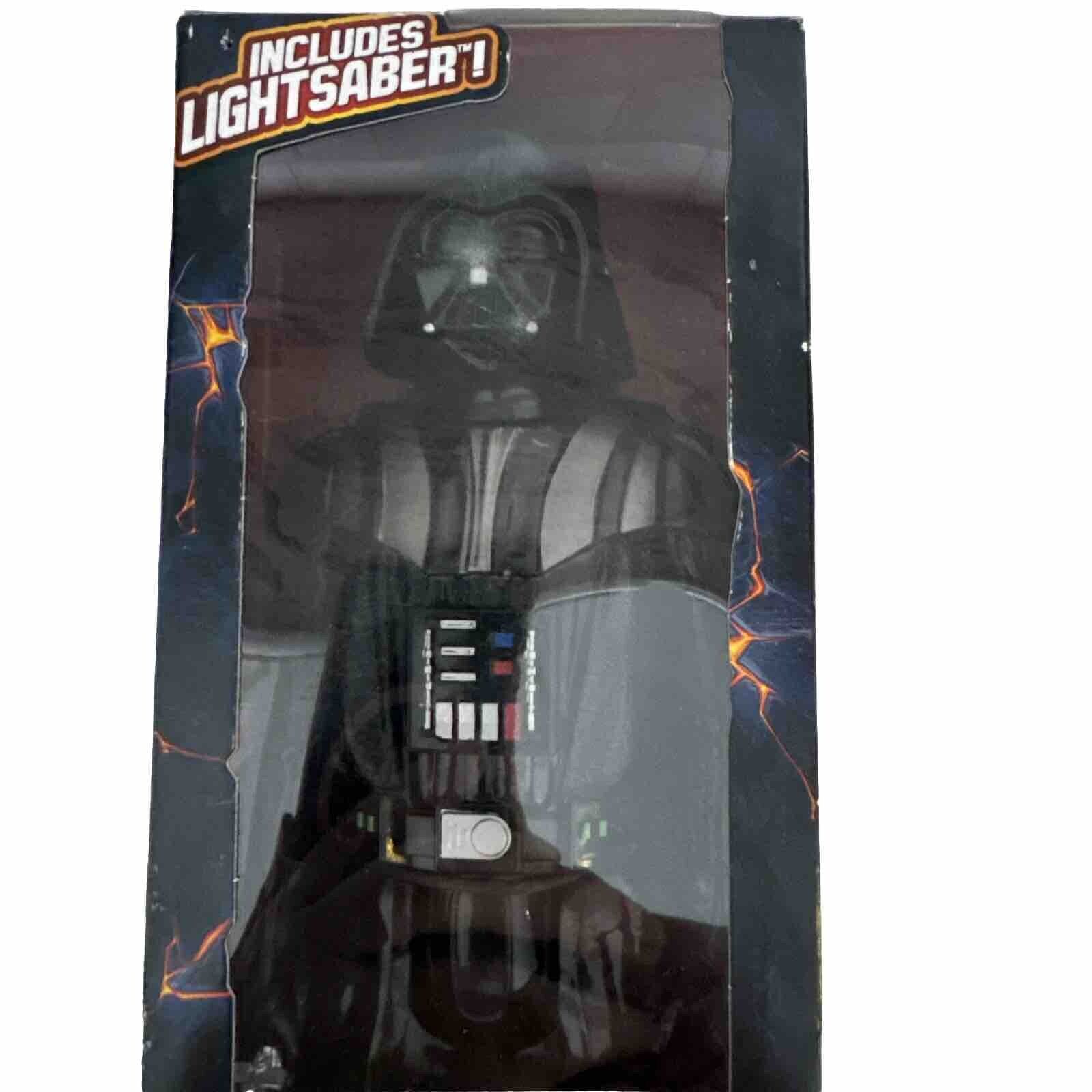 New In Box Darth Vader Star Wars 12 Inch Figure w/ Light Saber - Plastic NIB Без бренда - фотография #11