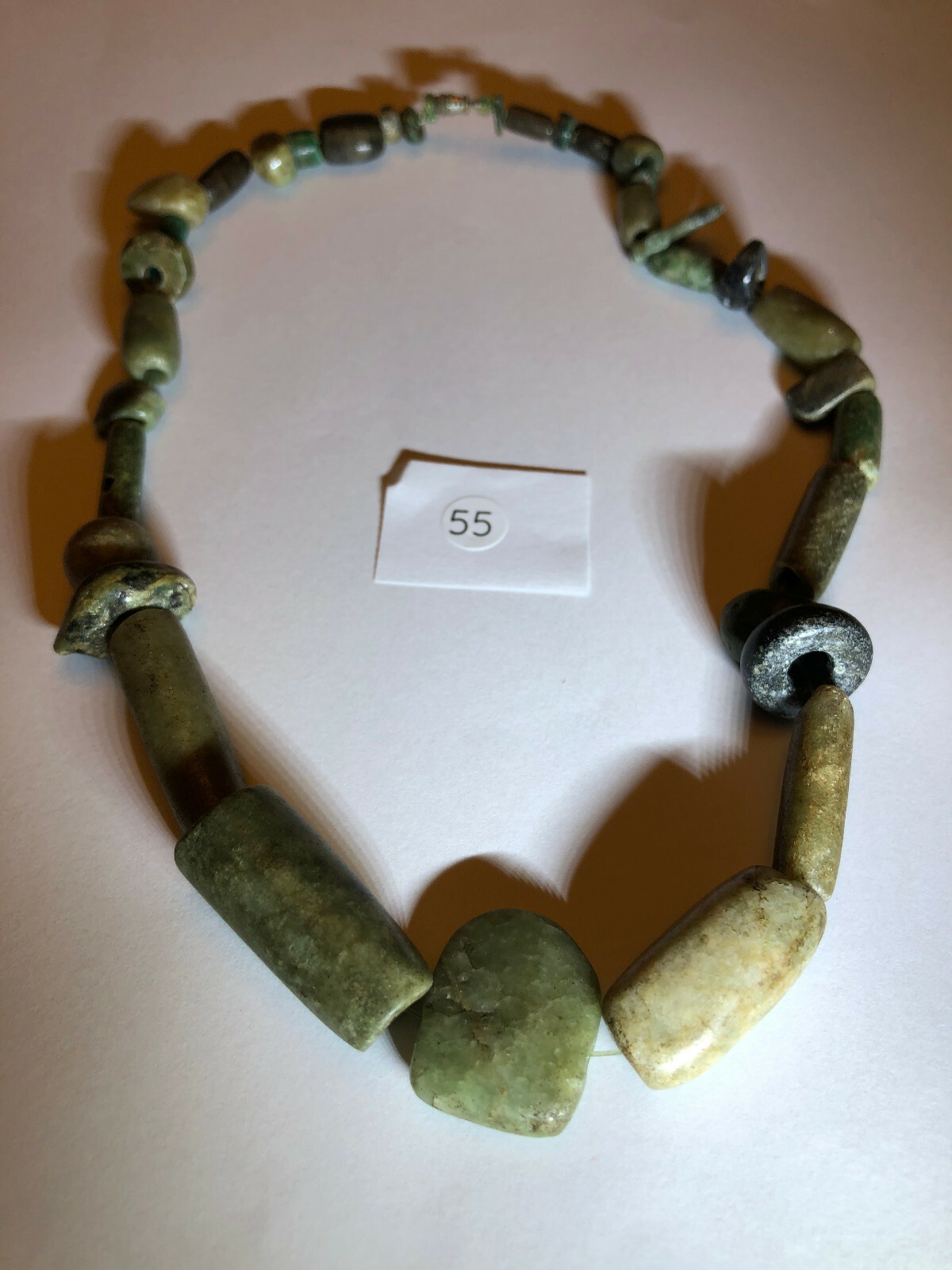 Pre Columbian Mayan AUTHENTIC JADE BEADS (34) Pieces Jade  fromTomb Shaft Find  Без бренда - фотография #6