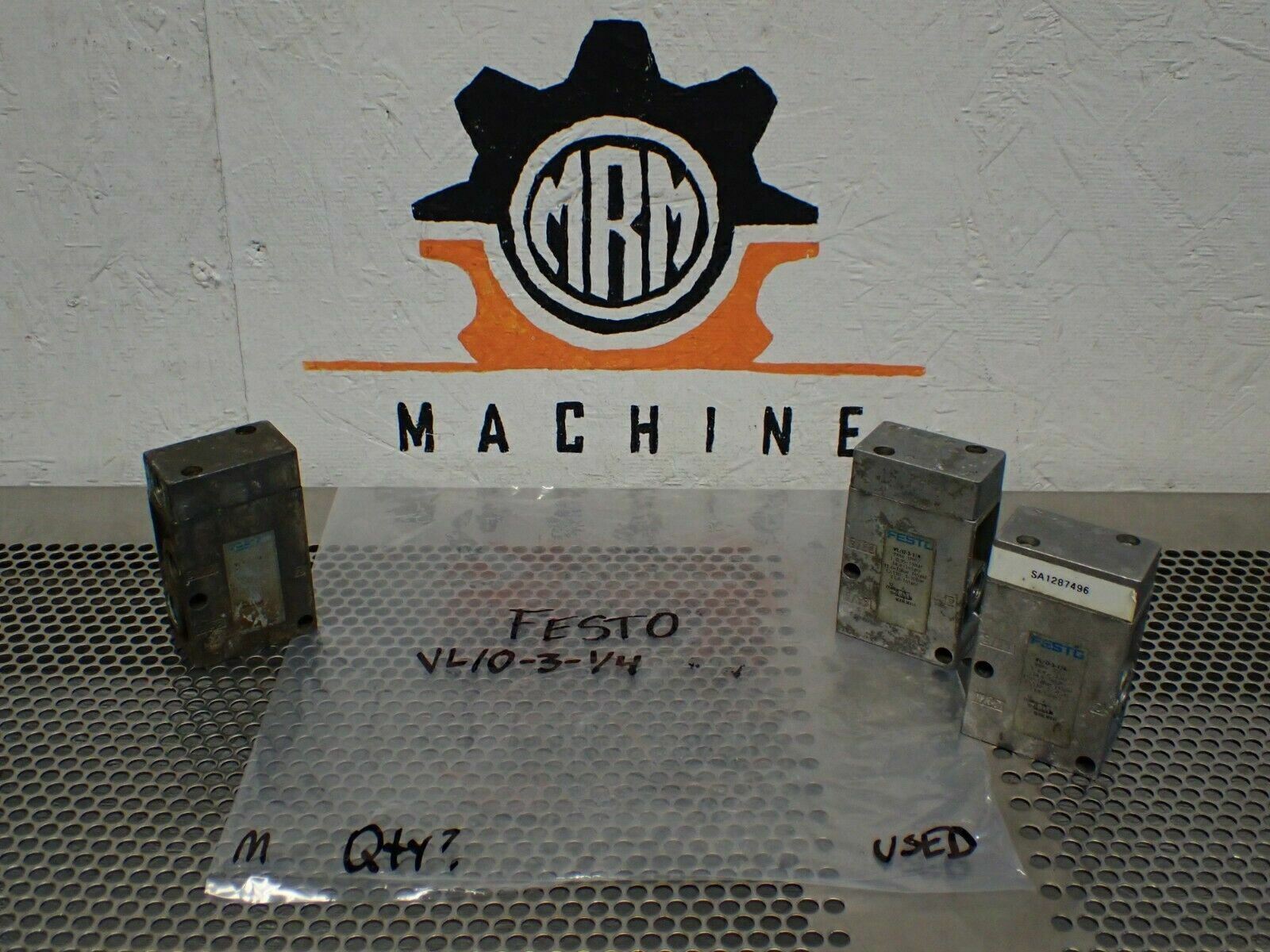 FESTO VL/0-3-1/4 Pneumatic Valves Used With Warranty (Lot of 3) See All Pictures Festo VL/0-3-1/4