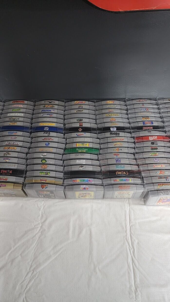 Complete Nintendo 64 Video Game Collection Set All 296 North American N64 Games Без бренда Nintendo 64 - фотография #11