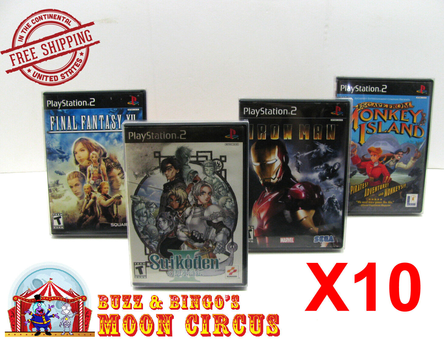 10X SONY PLAYSTATION PS2 CIB GAME - CLEAR PROTECTIVE BOX PROTECTORS SLEEVE CASE Dr. Retro Does Not Apply