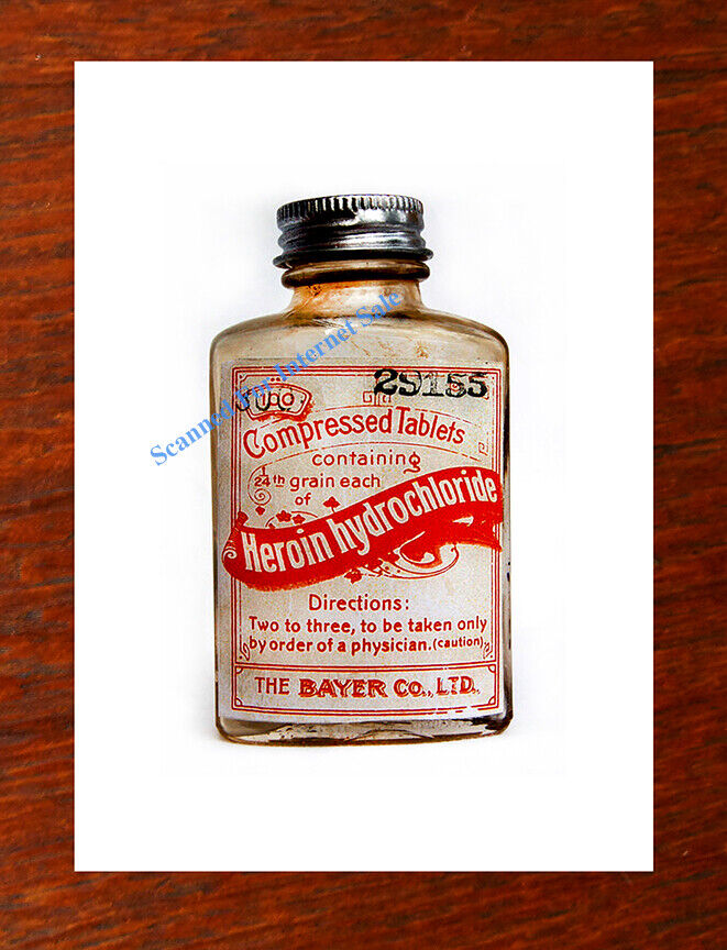 4 Vintage Heroin Bottles 1800s PHOTOS Antique Medical Oxycodon Ships from USA Без бренда - фотография #3