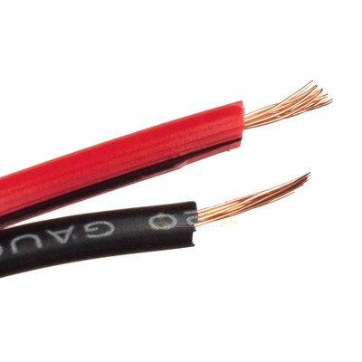 50 Ft 20 Gauge Speaker Wire Cable Car Home Audio 50' Black & Red Zip Wire Audiopipe CABLE20 - фотография #2