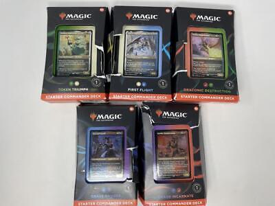 MTG Magic the Gathering Set of 5 Starter Commander Decks Imperfect Condition Без бренда