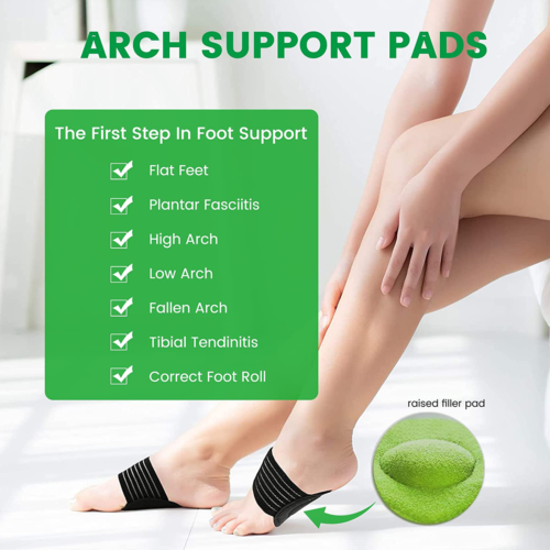 2 Pair Plantar Fasciitis Therapy Wrap brace Arch Support for Heel Foot Pain -US Unbranded Does Not Apply - фотография #9