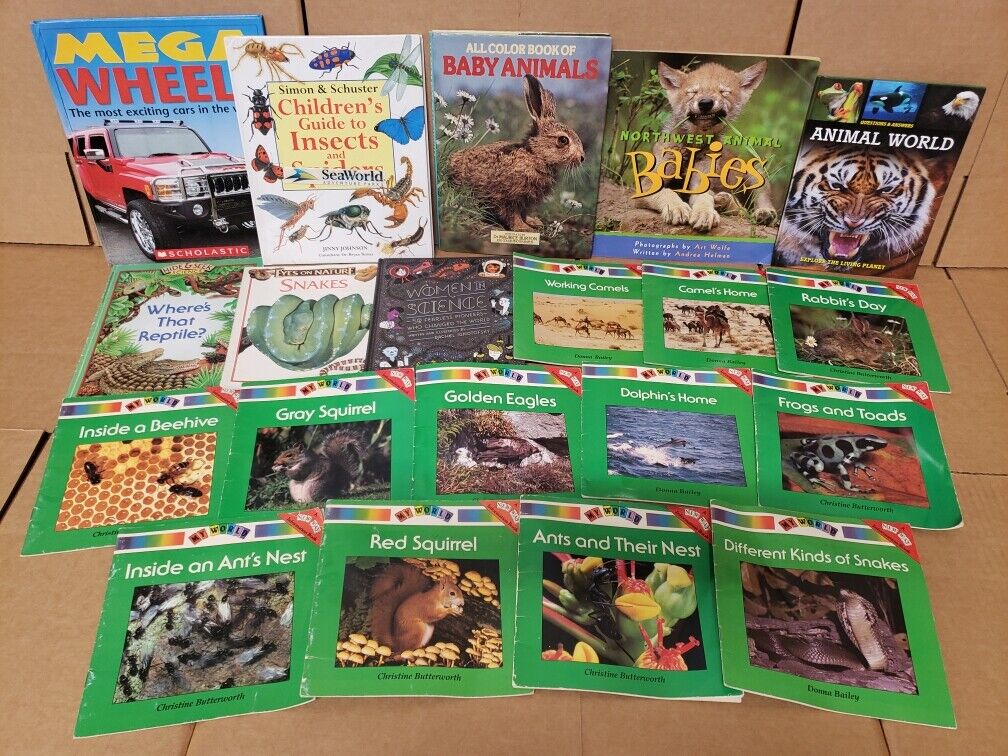 Lot of 10 Science Nature Experiment Animal Educational Learn Kid Child Books MIX Без бренда - фотография #11