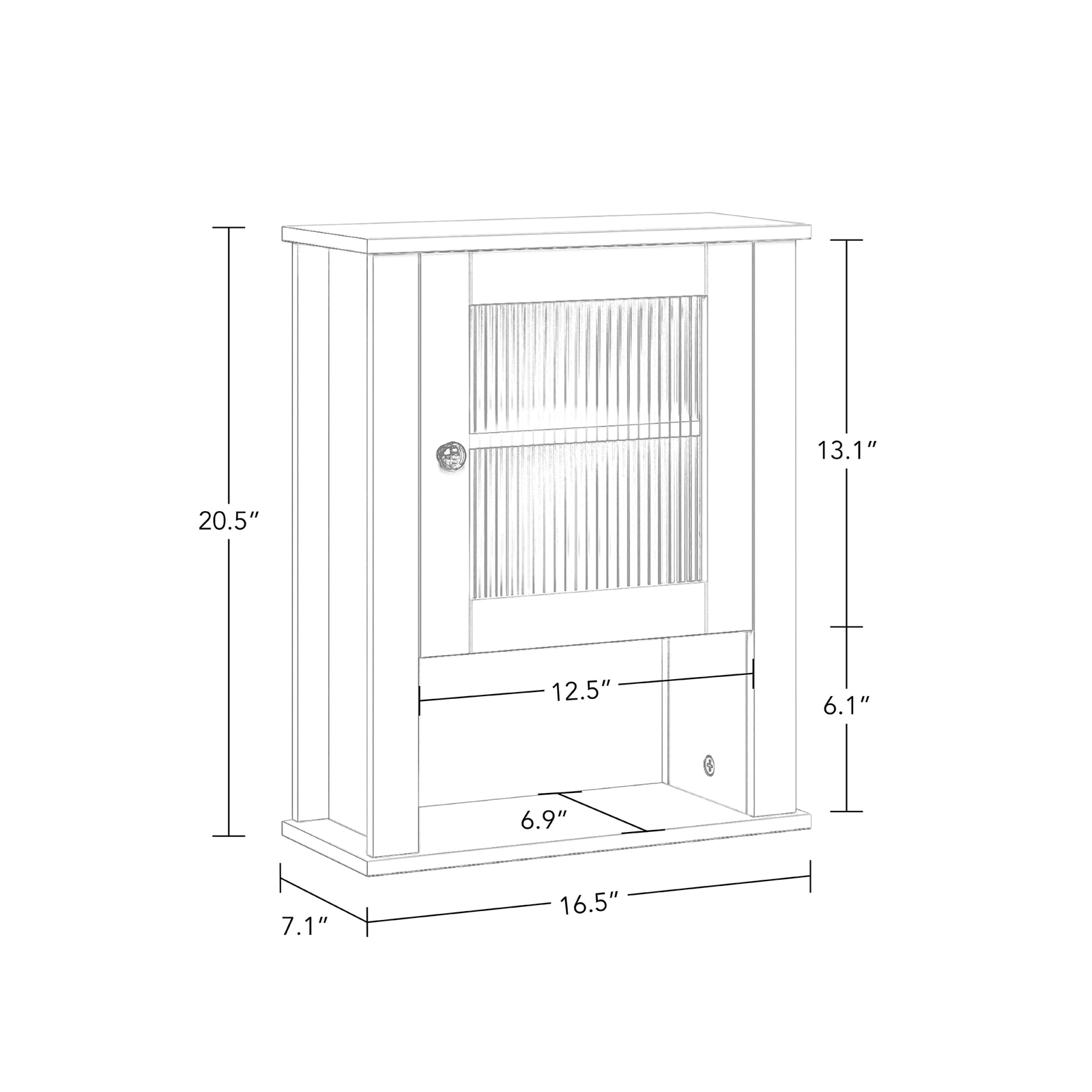 RiverRidge Home Prescott Single Door Wall Cabinet RiverRidge Home - фотография #5