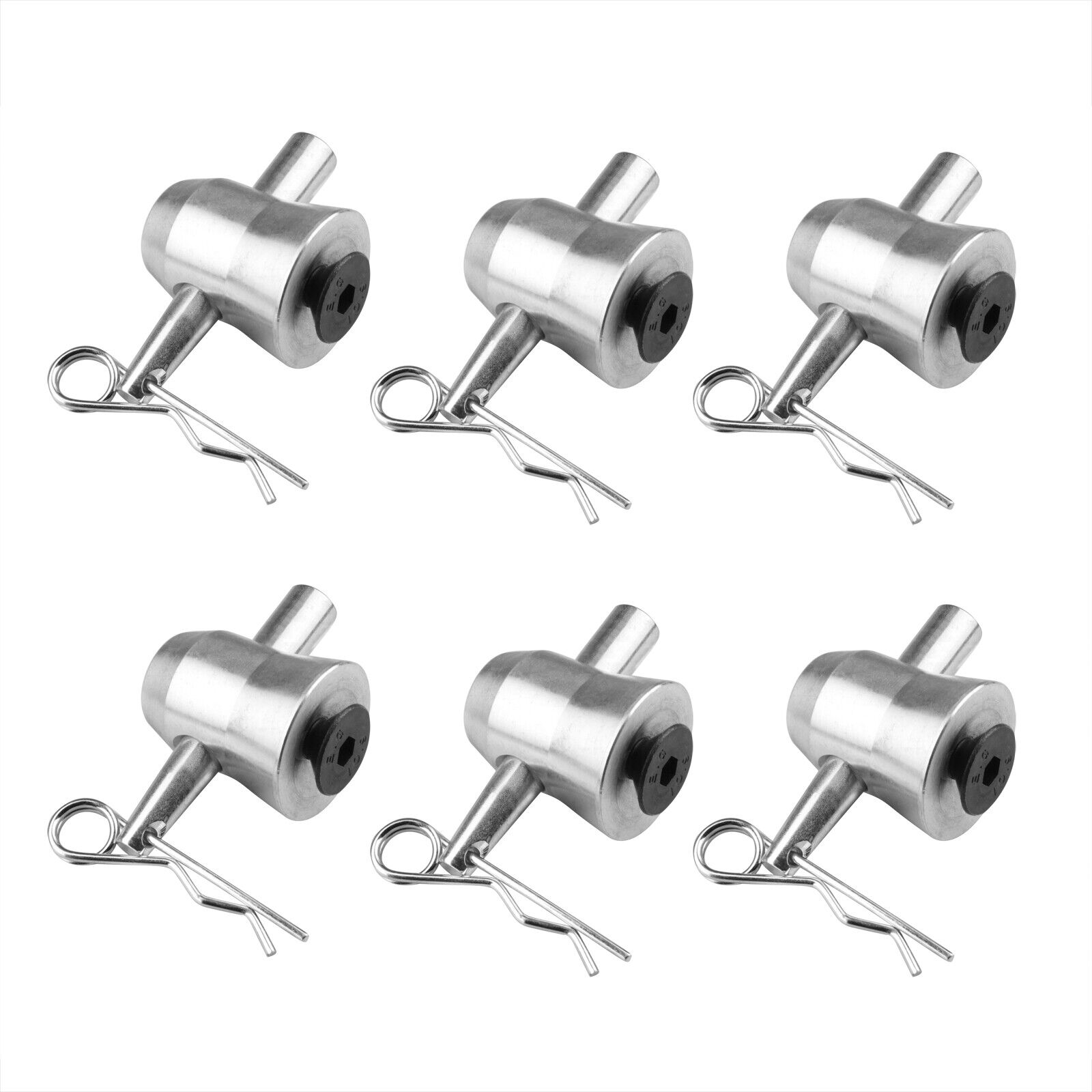 6Pcs Aluminum Half Conical Coupler with Clips Pins for Stage Truss Fit F34 F33 Unbranded Does not apply