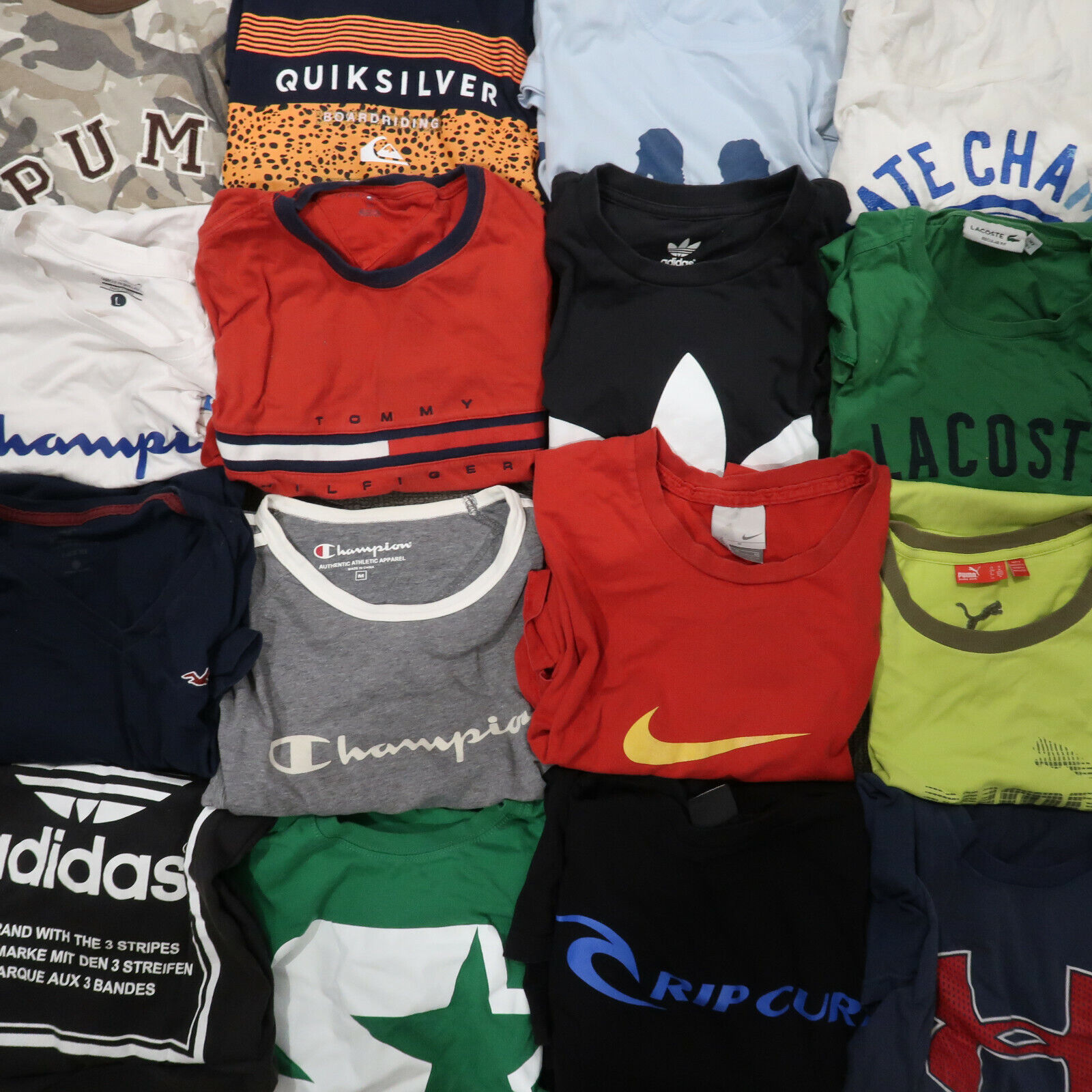 10x Mens T-Shirt Branded Nike Adidas Clothing Reseller Wholesale Bulk Lot Bundle Assorted Does Not Apply
