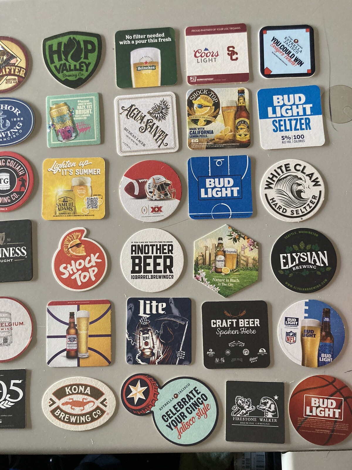 60 Beer Bar Coasters Pint Glass mat coaster Craft Domestic Import Lot A Unique Coors - фотография #5