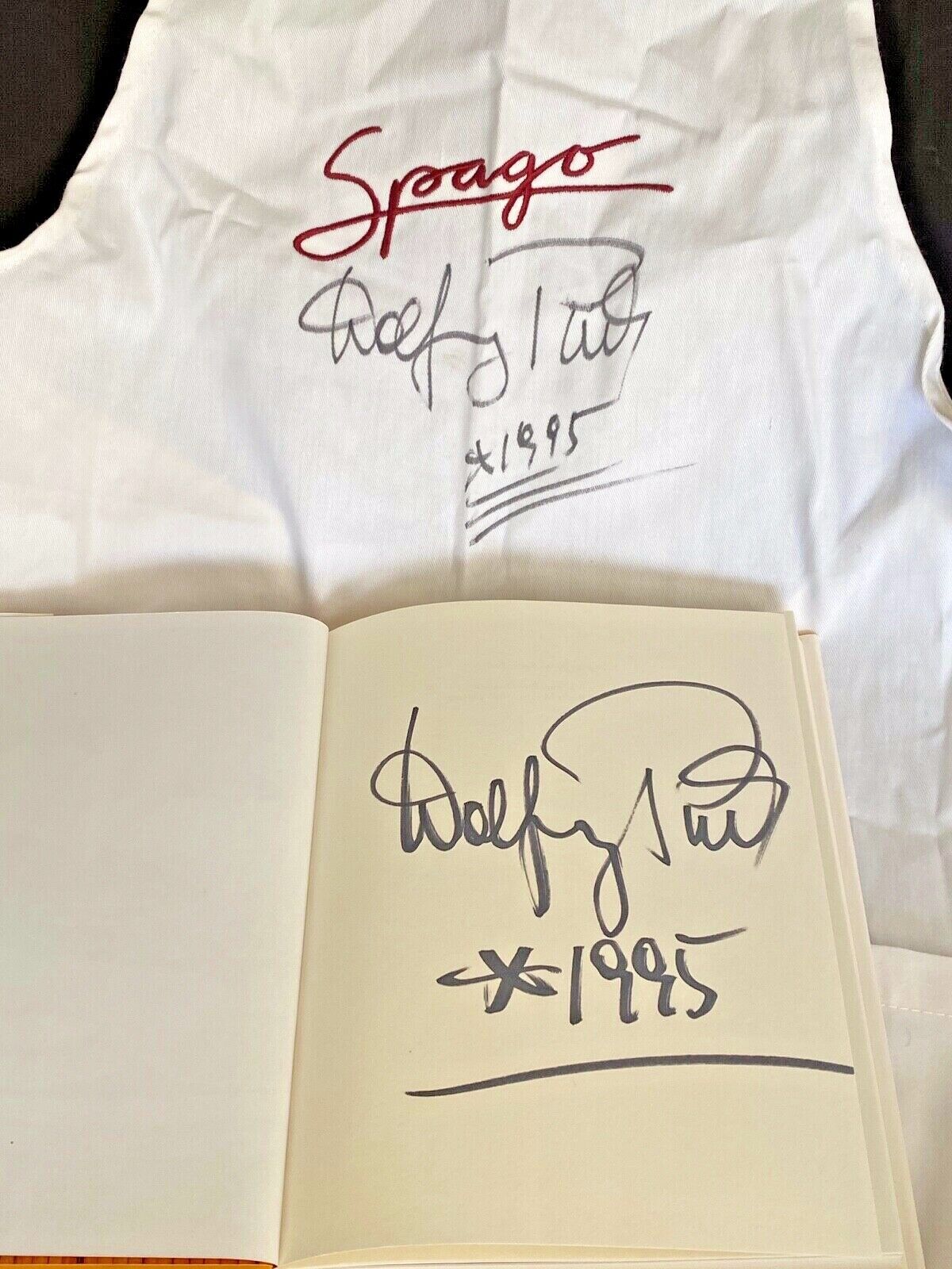 WOLFGANG PUCK SIGNED "SPAGO" APRON + "ADVENTURES IN THE KITCHEN" BOOK Без бренда - фотография #7