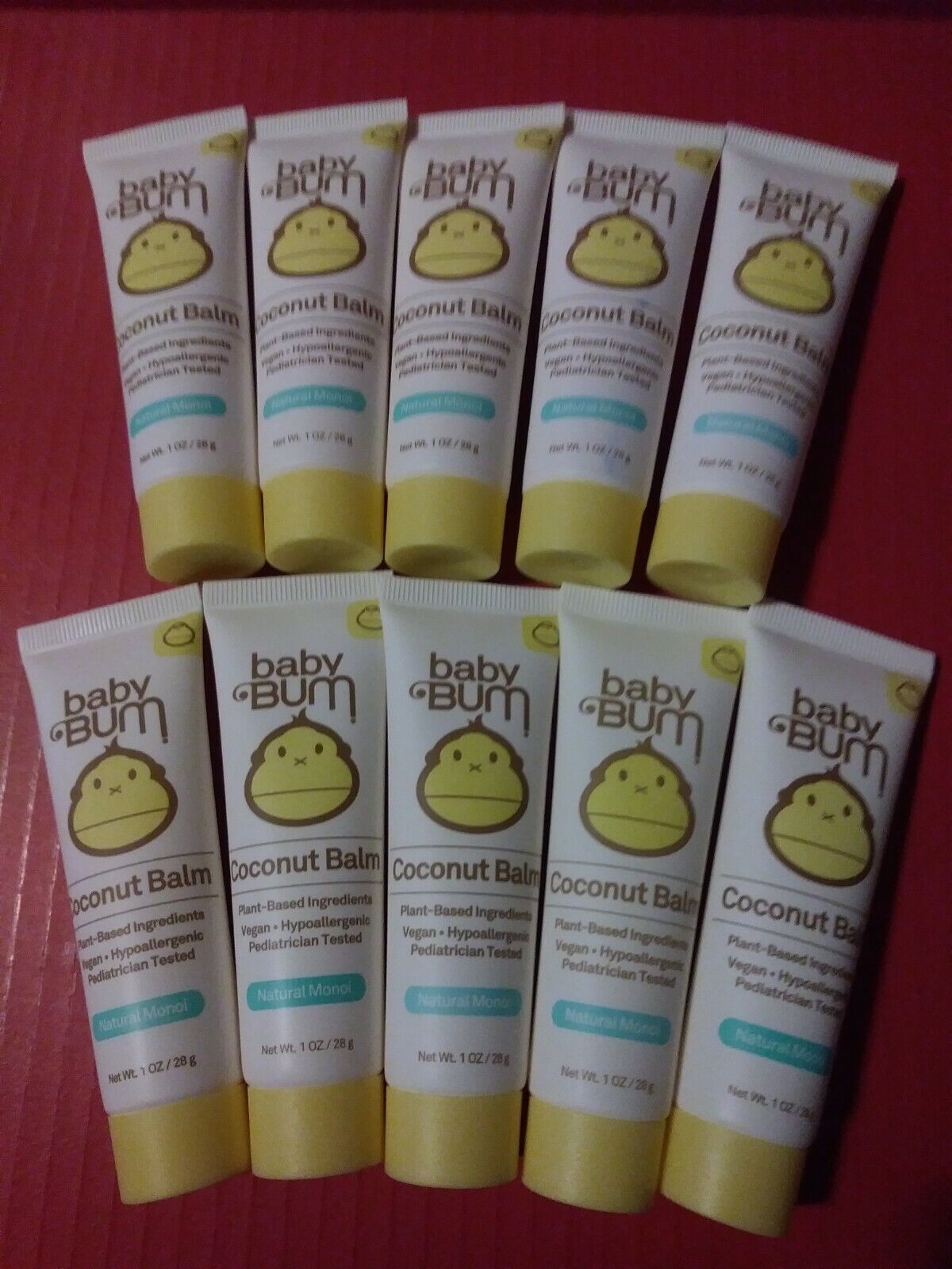 Baby Bum Coconut Balm Natural Monoi - Lot of 10 1oz Tubes - While Supplies Last Baby Bum