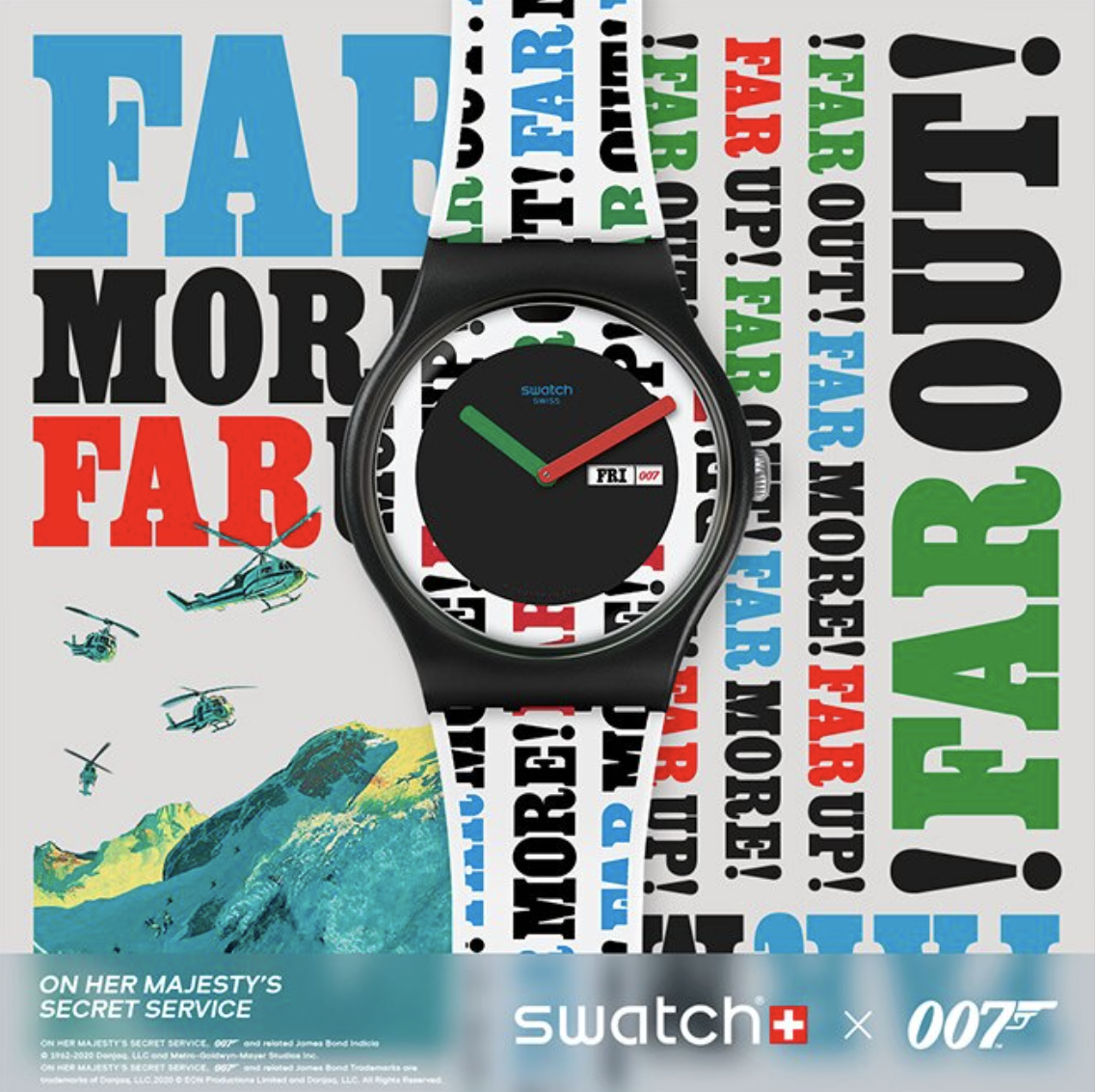 Set of 6 Swatch James Bond 007 watch collection celebrate 6 movies - BRAND NEW SWATCH - фотография #3