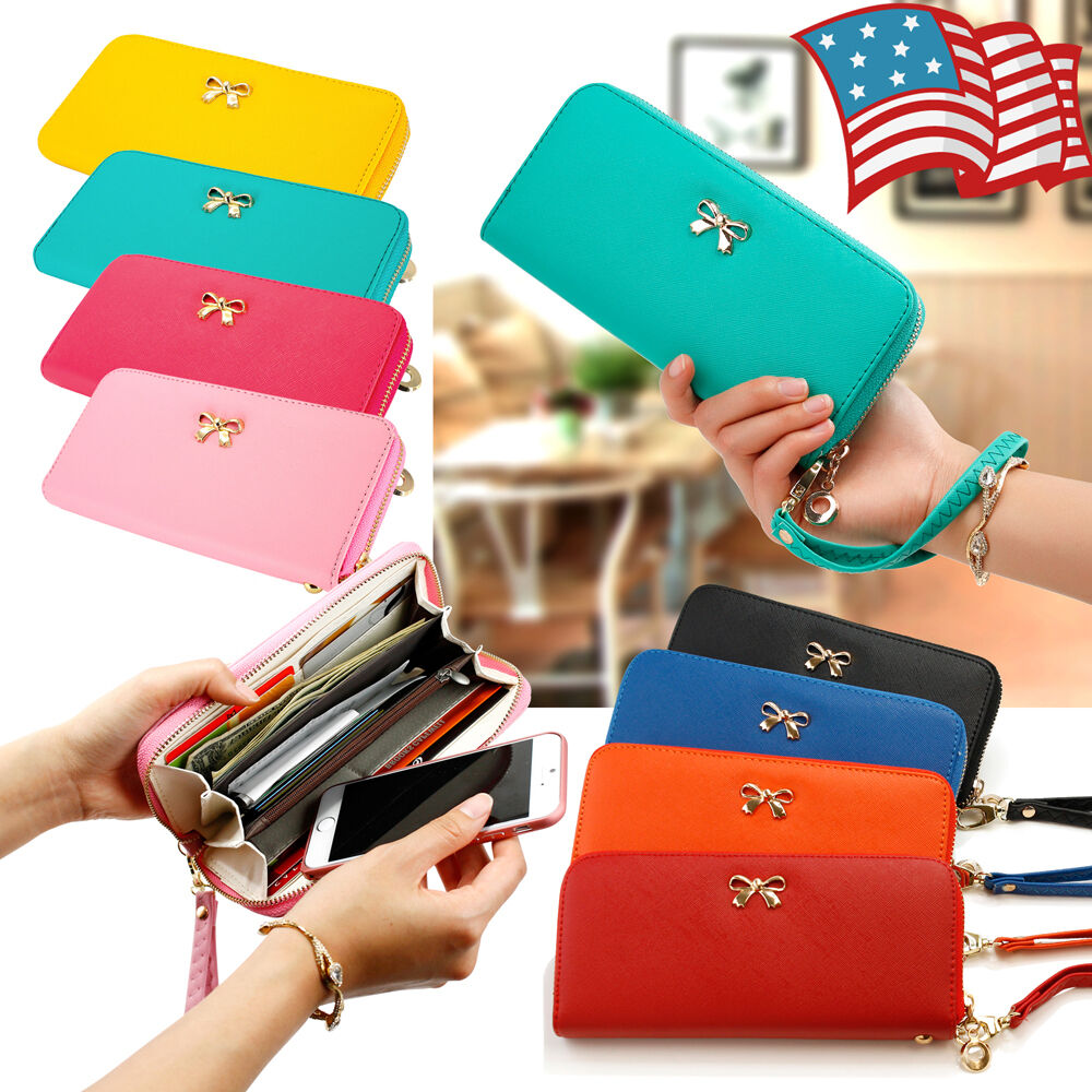 New Fashion Lady Women Leather Clutch Wallet Long Card Holder Case Purse Handbag Drhotdeal Zip Coin Multi Card Holder