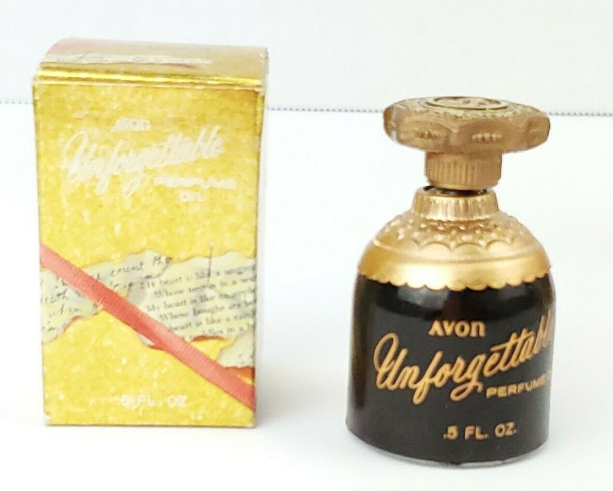 Lot of 3 Vintage Avon Perfume Bottles Rapture Foxfire Cologne Unforgettable Oil  Avon - фотография #3