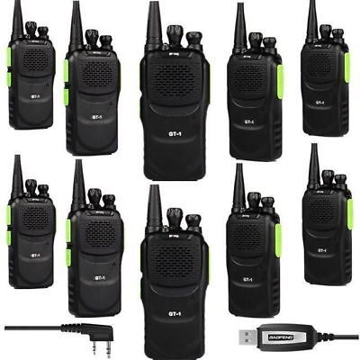 10x Baofeng GT-1 Cable Combo Kit UHF Portable Two-way Ham Radio Walkie Talkie US Baofeng Does not apply