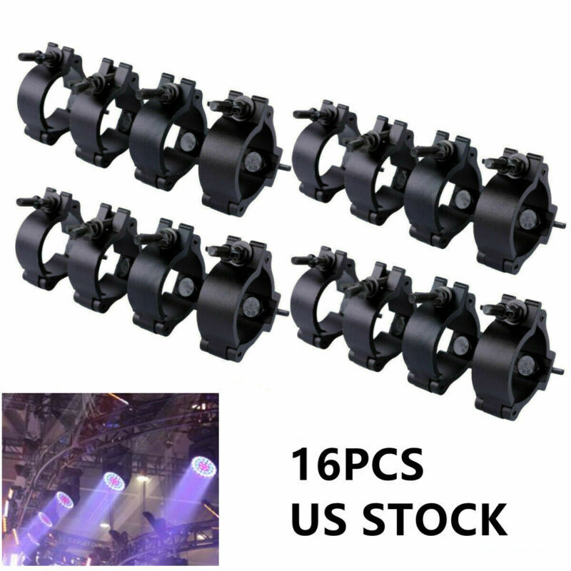 16PCS Stage Par Light Clamps Hook O Clamp 2'' Aluminum Truss Load 220lbs Black Unbranded Does Not Apply