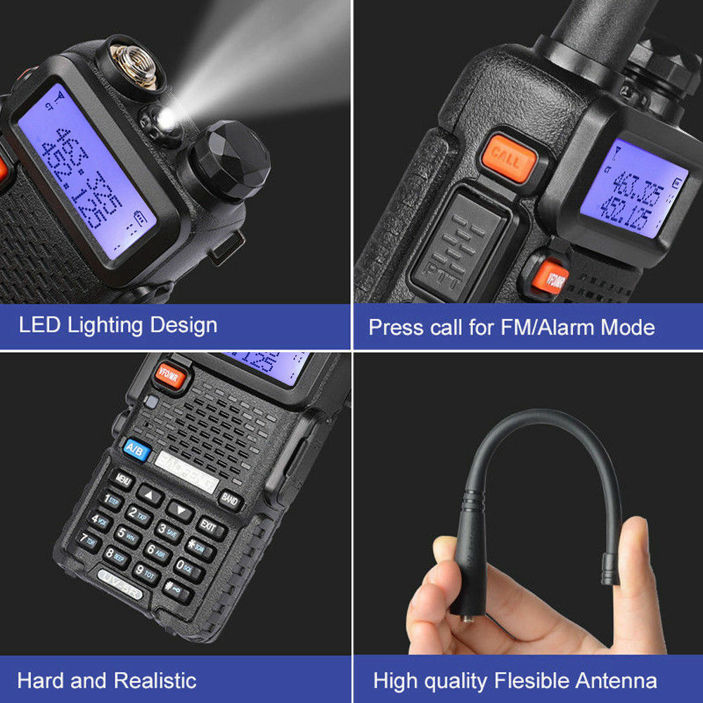 US Baofeng UV-5R VHF UHF Handheld Scanner Analog Walkie Talkie HAM Two-Way Radio Baofeng Does not apply - фотография #4
